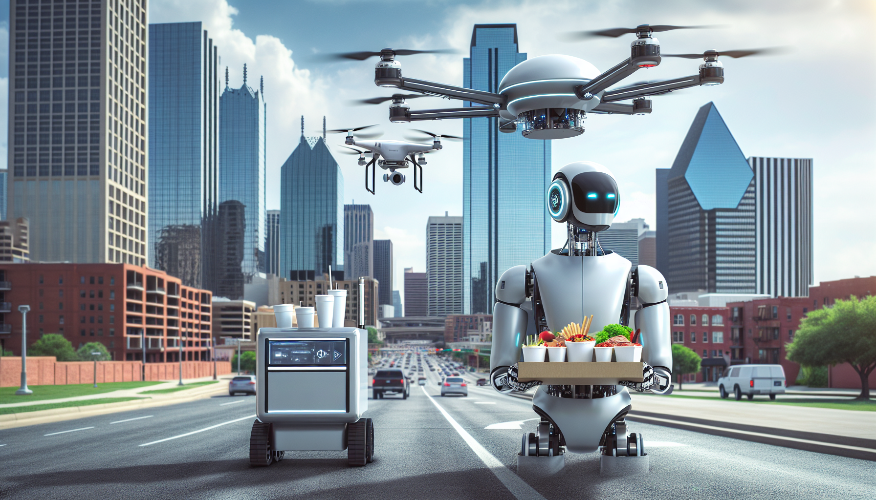 Robotergestützte Lieferung in Dallas: Die Zukunft der Lebensmittelzustellung